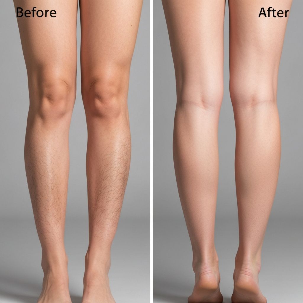 Vorher-Nachher Ergebnisse der Laser-Haarentfernung